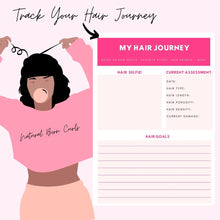 Load image into Gallery viewer, My Hair Routine: The Natural Hair Planner ( Digital  & Printable Planner)