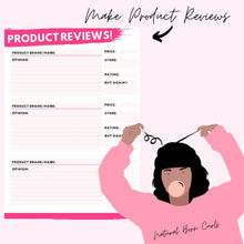 Load image into Gallery viewer, My Hair Routine: The Natural Hair Planner ( Digital  & Printable Planner)