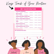 Load image into Gallery viewer, My Hair Routine: The Natural Hair Planner ( Digital  &amp; Printable Planner)