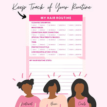 Load image into Gallery viewer, My Hair Routine: The Natural Hair Planner ( Digital  & Printable Planner)