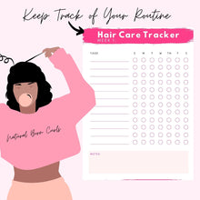Load image into Gallery viewer, My Hair Routine: The Natural Hair Planner ( Digital  &amp; Printable Planner)